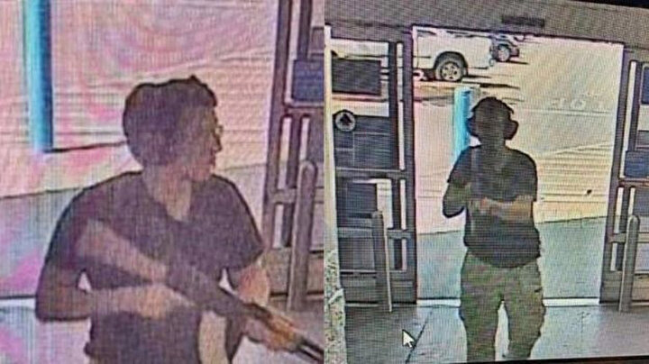 CCTV silahlı saldırganın görüntülerini paylaştı.