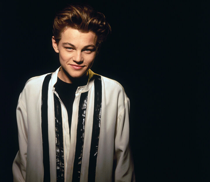 Genç Leonardo DiCaprio.