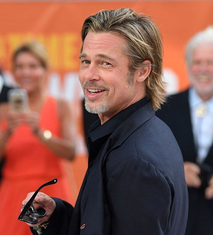 Filmin başrol oyuncularından Brad Pitt