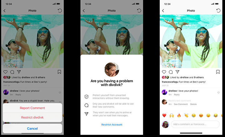 Instagram yeni özellikle yorumları herkese açmayı, silmeyi ya da görmezden gelmeyi vadediyor.