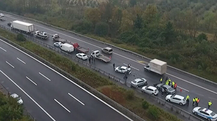 Anadolu Otoyolu'nda zincirleme trafik kazası