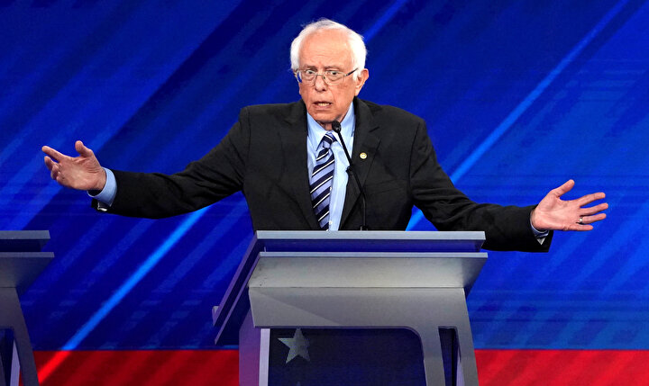 ABD Başkan adayı Bernie Sanders.