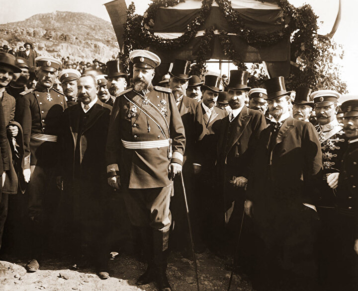 I. Ferdinand'ın katılımıyla, Bulgaristan'ın bağımsızlığının ilanı, 1908.