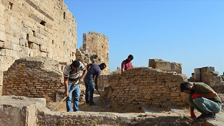 Harran Sarayı'ndaki çalışmalar devam ediyor