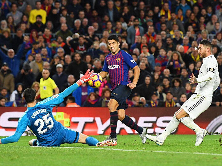 Luis Suarez geçen sezon Real Madrid'e karşı 3 gol kaydetmişti.