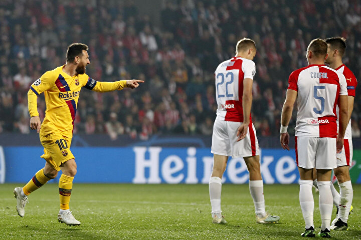 Messi bu sezon Şampiyonlar Ligi'nde ilk golünü kaydetti.
