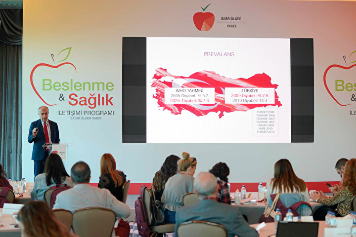 Prof. Dr. Temel Yılmaz, programdan konuşmasını yaparken.
