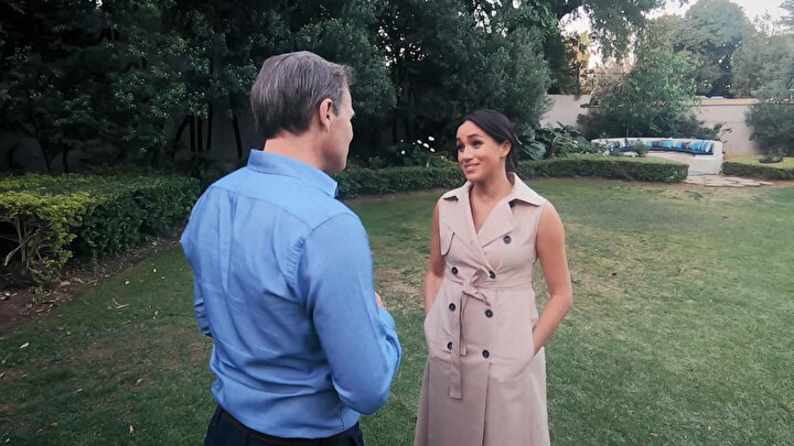 Meghan Markle'ın belgesel çekimlerinden bir kare.