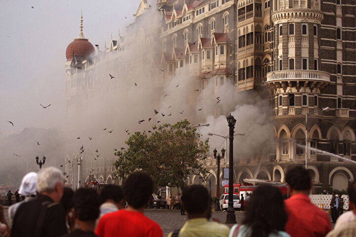 166 kişinin yaşamını yitirdiği Mumbai saldırıları.