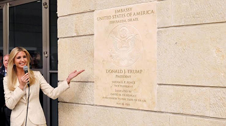 ABD'nin Kudüs'teki İsrail Büyükelçiliği.