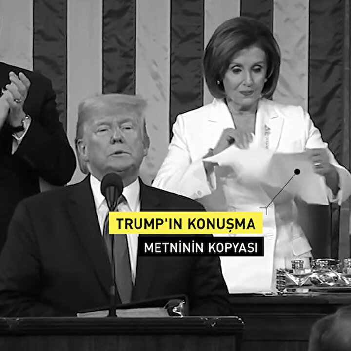 Trump’ın ‘Birliğin Durumu’ konuşmasına Pelosi damgası