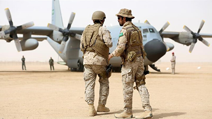 Yemen'deki Suudi Arabistan askerleri.