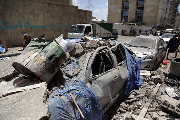 Suudi Arabistan’ın liderlik ettiği koalisyon güçleri Yemen'e son 5 yılda 257.000 hava saldırısı düzenledi.