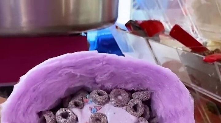 Pamuk şeker dürüm💜