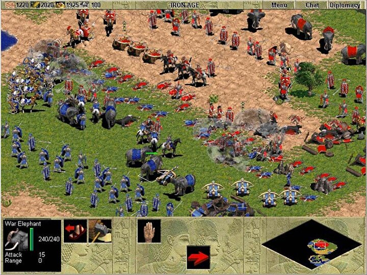 Age of Empires serisi. Bir nesil arası efsaneleşmiş bir strateji oyunudur. İyi oyuncular için çok zeki denirdi.