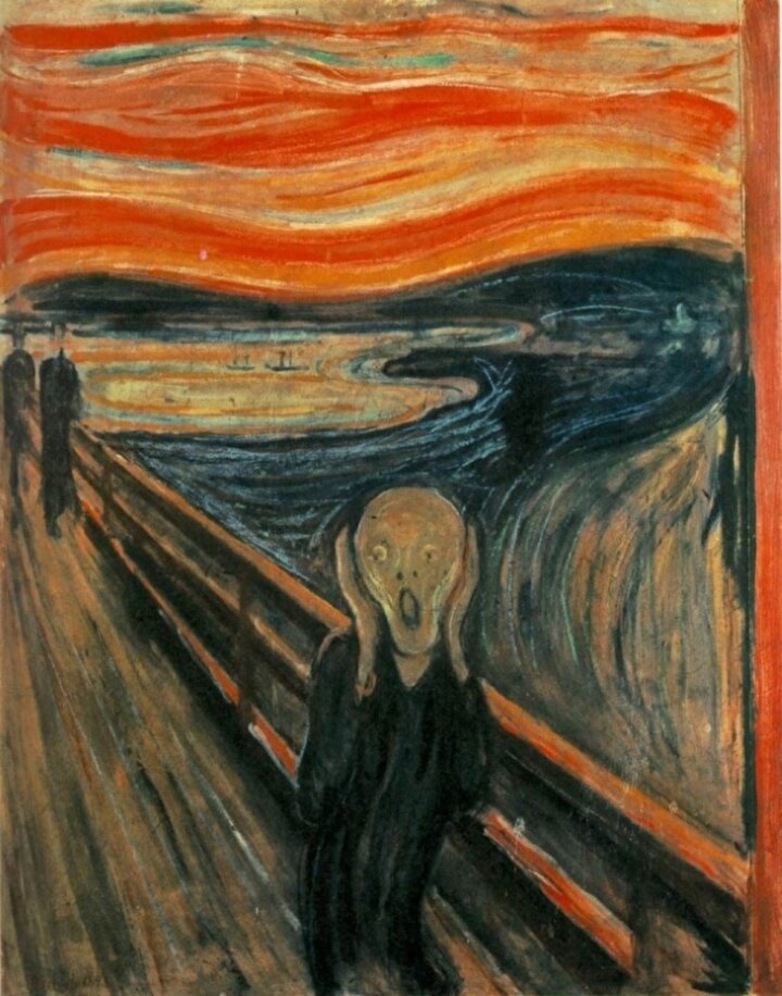 Scream eserindeki gökyüzünün sırrı