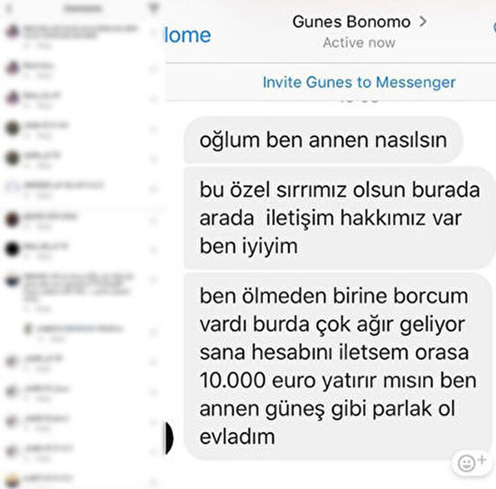 İşte o mesaj!