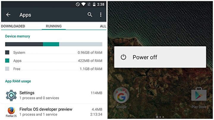 Telefonu yeniden başlatın