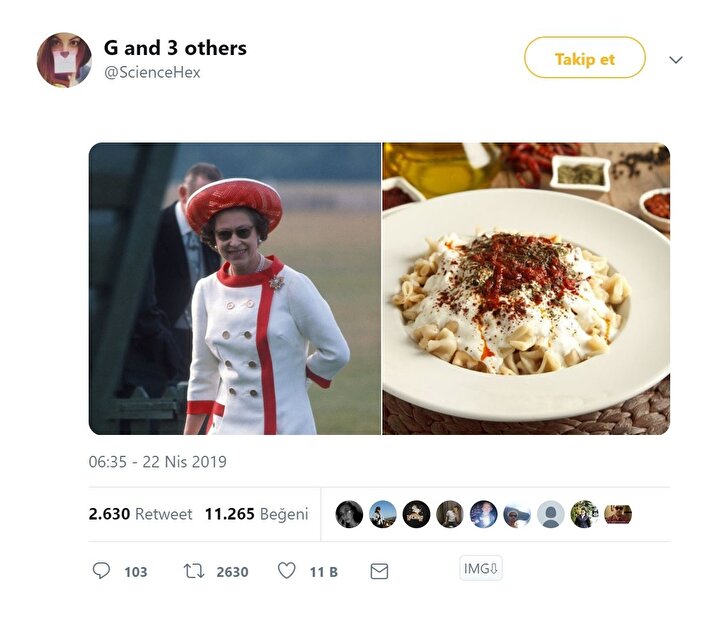 Kraliçe Elizabeth'in kıyafetleri hangi Türk yemeklerine ...