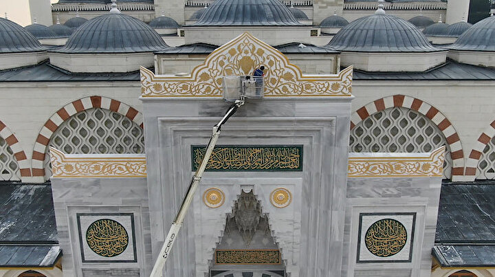 Çamlıca Camiinde sona yaklaşıldı