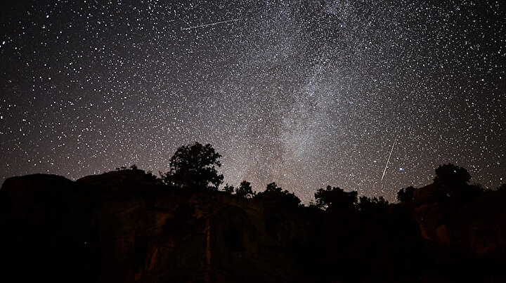 Türkiyeden görüntülen Perseid meteoru görsel şölen sundu
