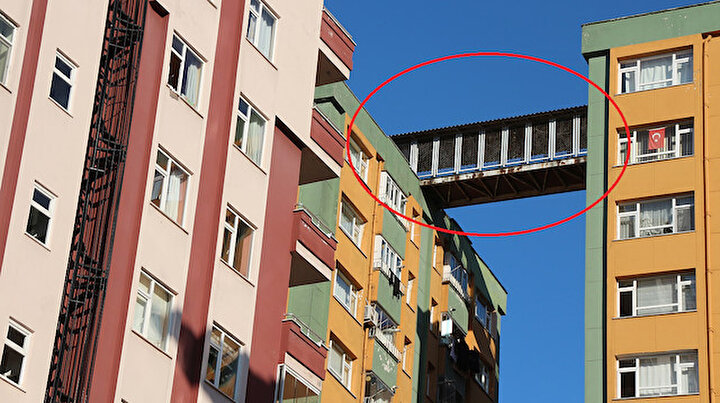Binalar arasında komşuluk köprüsü