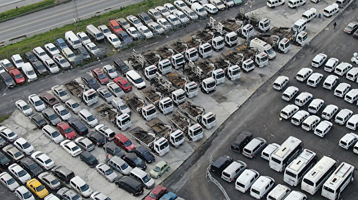 Faaliyeti sona erdirilen çekiciler otoparklara toplandı: Vakfın otoparkları bomboş kaldı