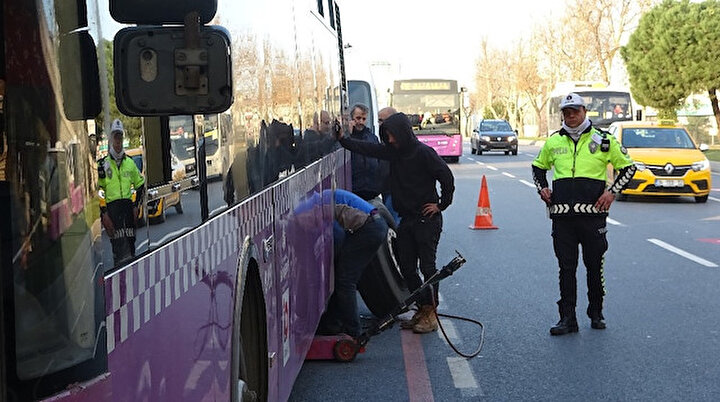 İstanbulun göbeğinde akıl almaz kaza