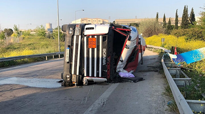 Bursa Da Iftar Oncesi Faciadan Donuldu Lpg Yuklu Tir Yandi