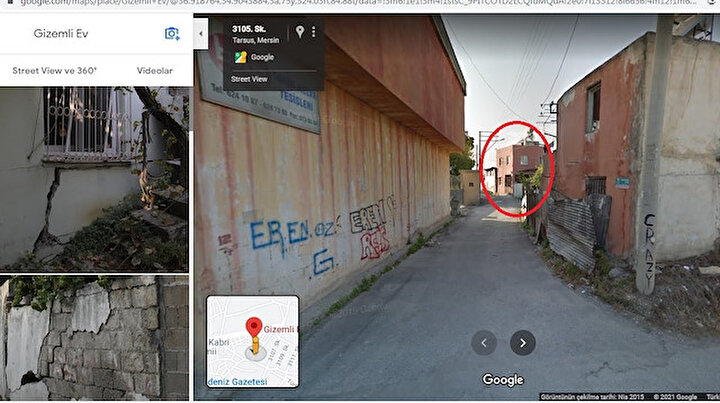 Tarsusta bir yıl kazı yapılmıştı: Google gizemli ev olarak işaretledi