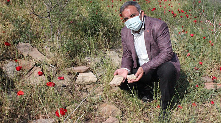 Baraj suyu çekilince ortaya çıkan kalıntılar heyecana neden oldu