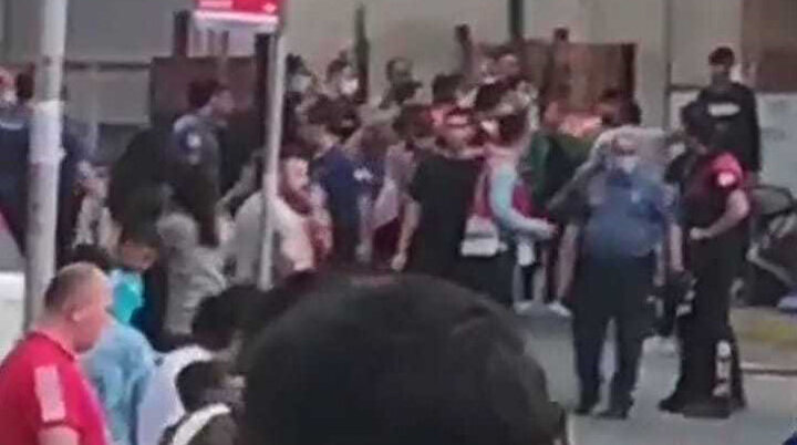 Avcılarda iki grup arasında taşlı sopalı silahlı kavga!