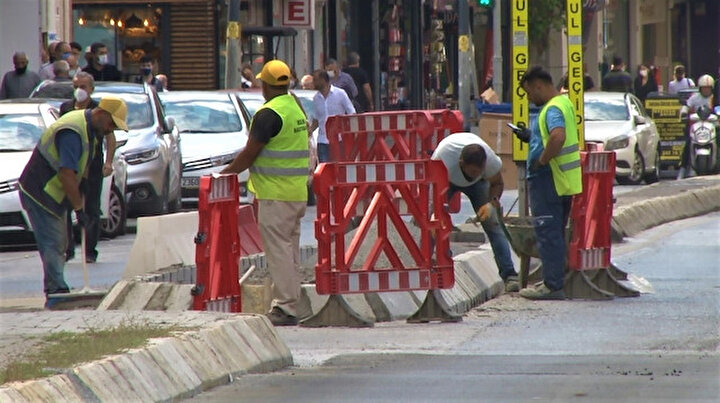 Üsküdar esnafı iki yıldır bitmeyen İSKİ çalışmasından şikayetçi