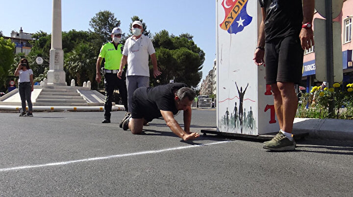 Aydındaki koşuda ilginç anlar: Yarışı sürünerek bitirdi soluğu hastanede aldı