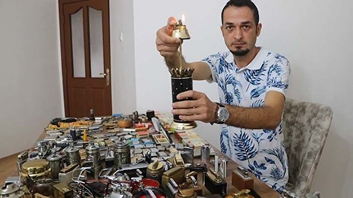 Ağzına sigara dahi sürmedi ama 20 yılda 350 çakmak topladı