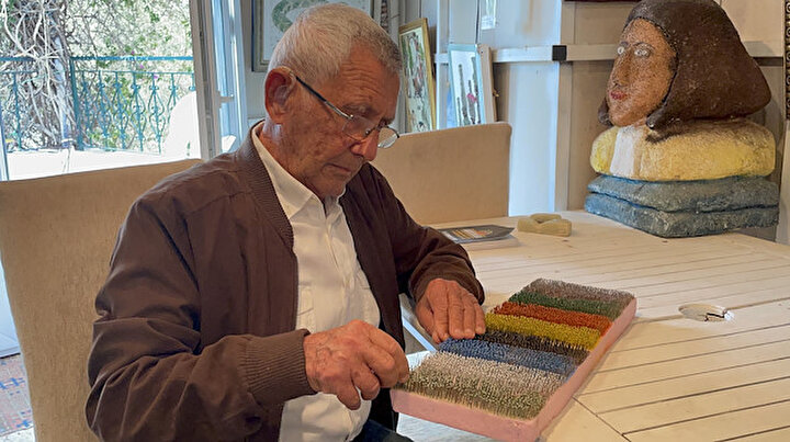 600 bin toplu iğne kullanarak yaptı: Japonyadan ve Rusyadan görüp gelenler yapamadı