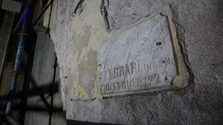 Haldun Taner Sahnesinin restorasyon çalışmalarında Osmanlıca mimar kitabesi bulundu