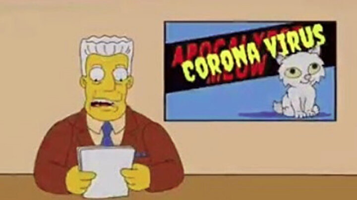 Hepsi bir bir çıkmıştı: Çoğu şeyi önceden bilen The Simpsons koronavirüsün biteceği tarihi açıklamış