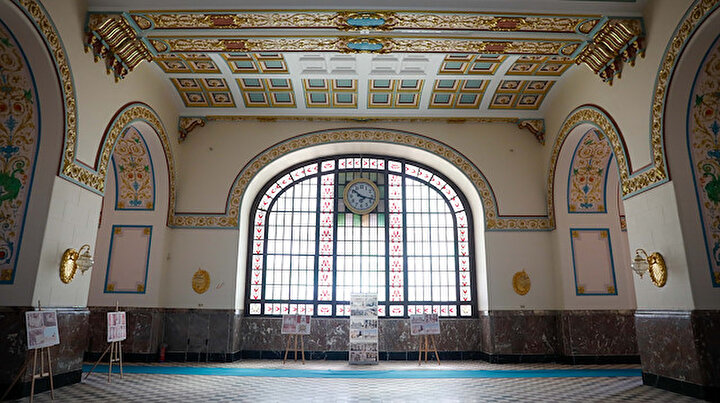 Haydarpaşa Garı bekleme salonunun restorasyonunda sona gelindi