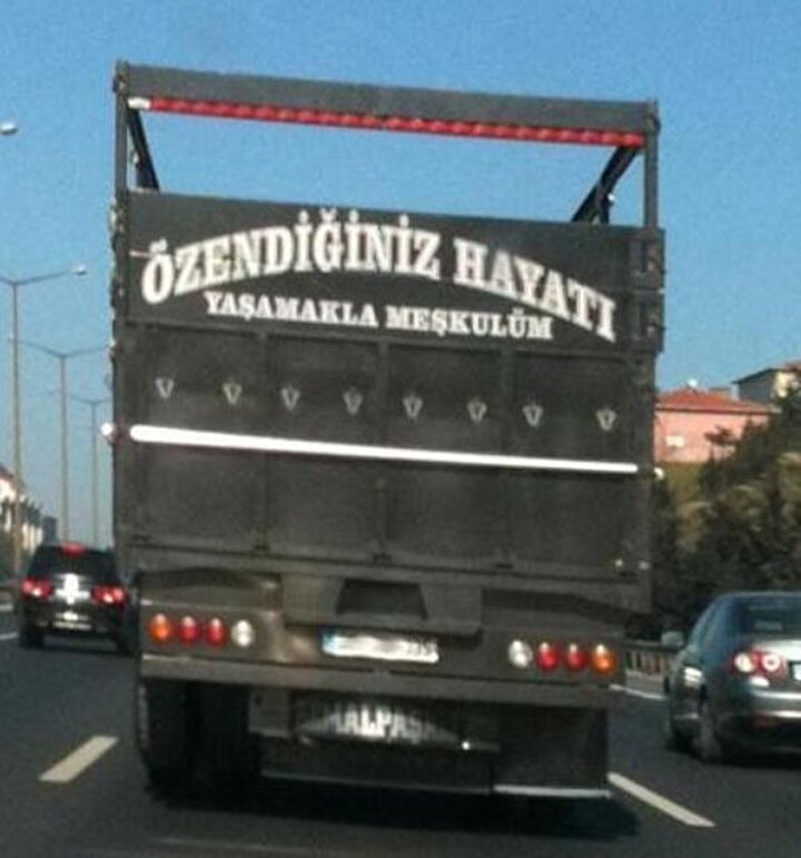 turkiye ye ozgu araba arkasi yazilari