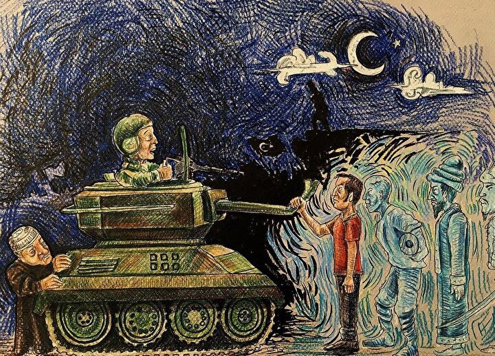 15 temmuz karikaturleri