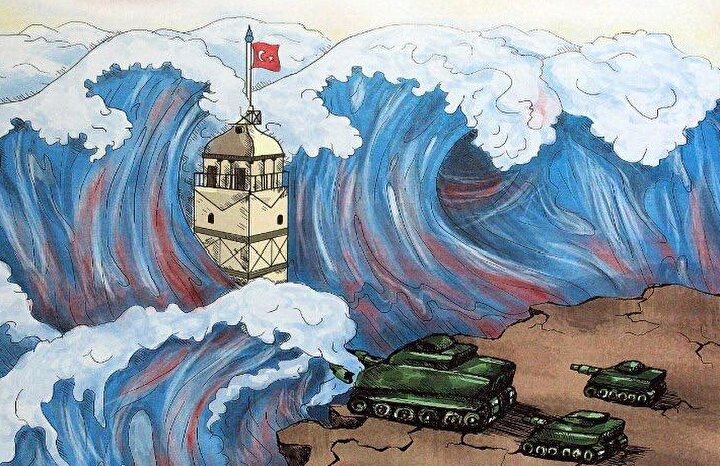 15 temmuz resim cizimleri