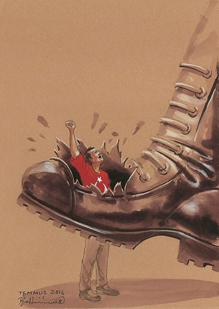 15 temmuz karikaturleri