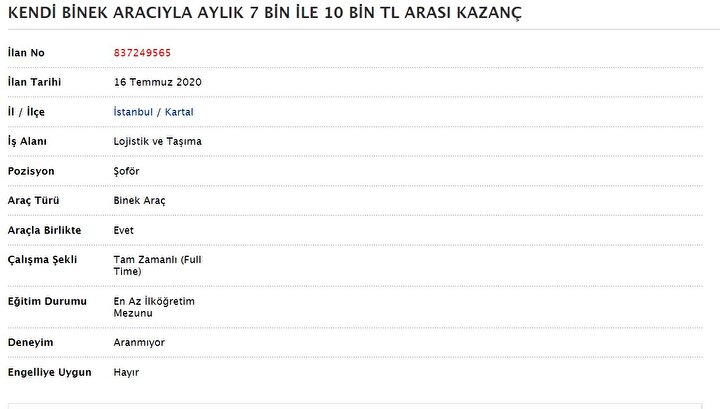 Korsan Taksicilerden Pes Dedirten Yontem Aylik 10 Bin Lira Ilaniyla Calisacak Sofor Ariyorlar