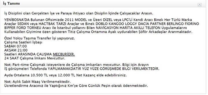 Korsan Taksicilerden Pes Dedirten Yontem Aylik 10 Bin Lira Ilaniyla Calisacak Sofor Ariyorlar