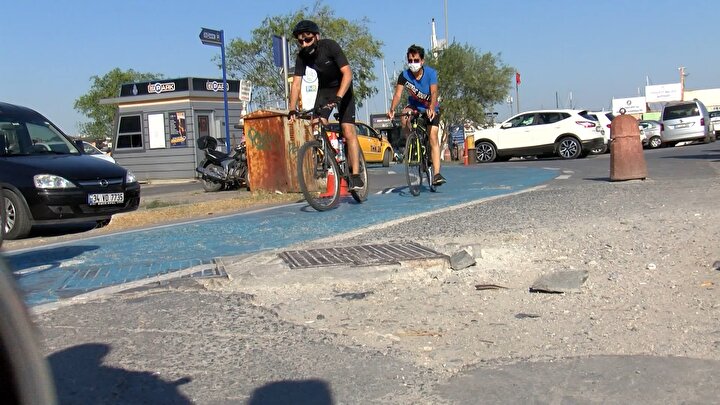 Florya Sahilinde Bakimsiz Yaya Ve Bisiklet Yolu Isyani