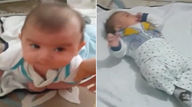 Şehit bebekten geriye kalan bu görüntüler izleyenleri yasa boğdu