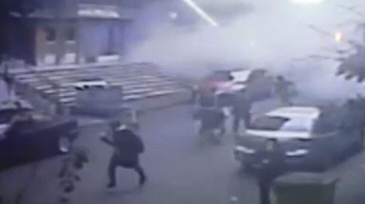 Kartal'daki binanın 'çökme anı' güvenlik kamerasında
