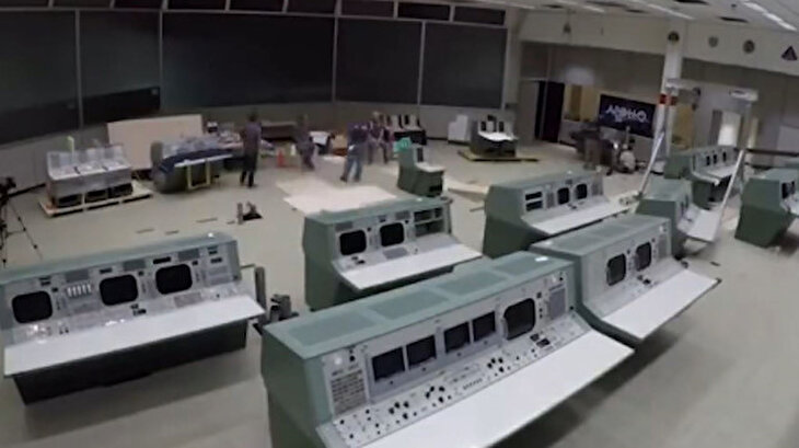 NASA'nın 'Görev Kontrol Odası' 1969 senesine döndürüldü