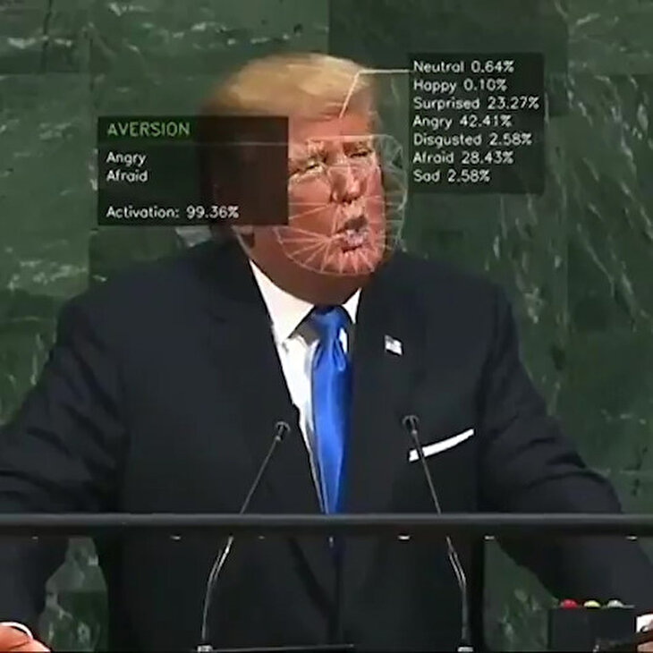 Trump'ın yüz ifadelerinden 'duygu analizi' çıkarıldı